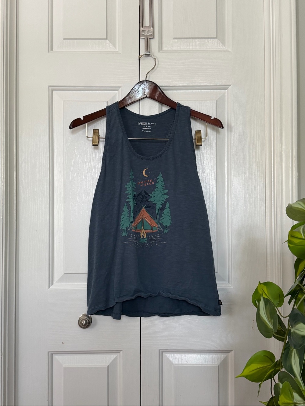 United By Blue Women's Navy Graphic Camping Tank